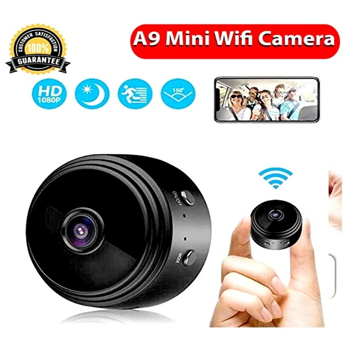 A9 Mini WiFi Camera 1080P Full HD Night Vision Wireless IP Camera