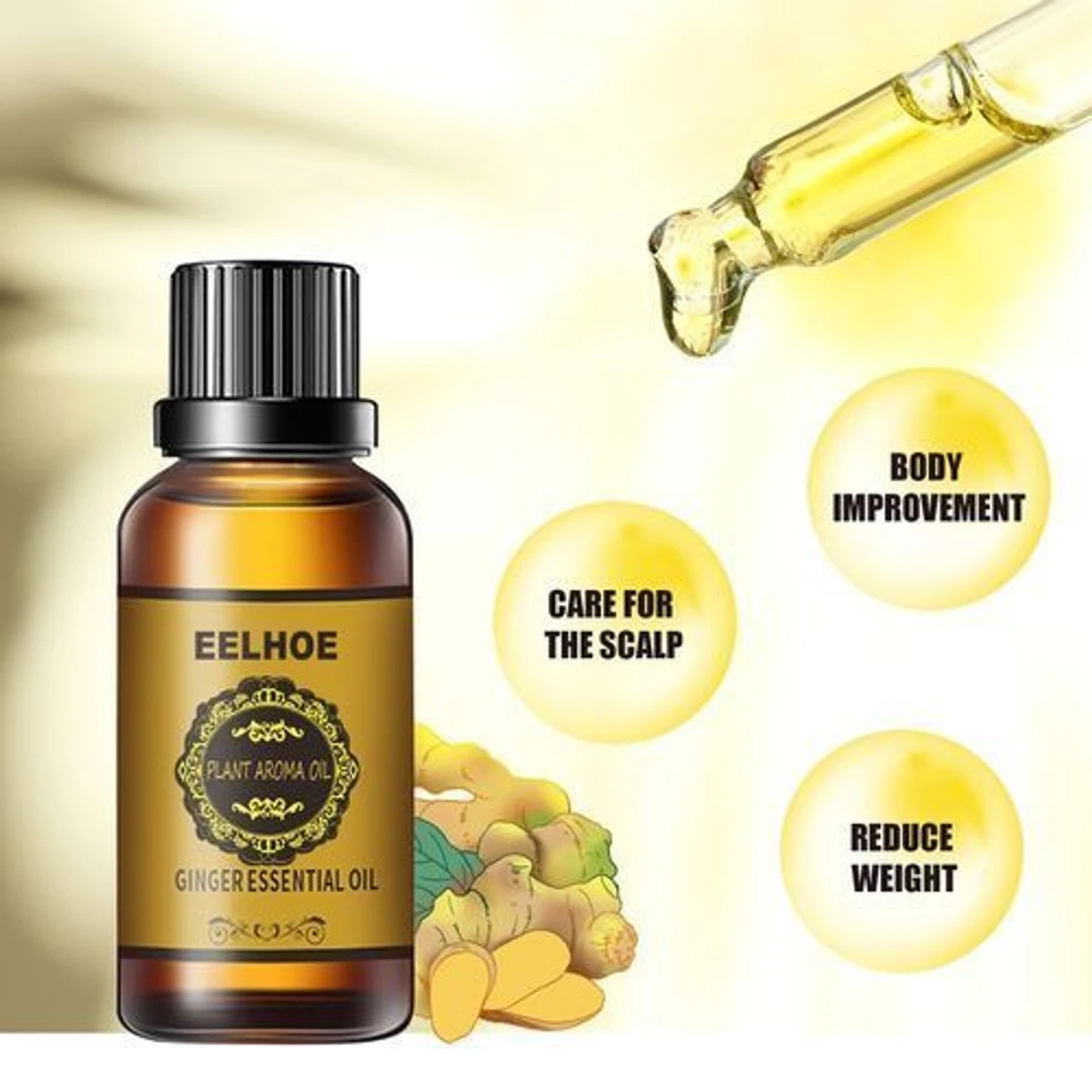 EELHOE Belly Drainage Ginger Essential Oil 30ml