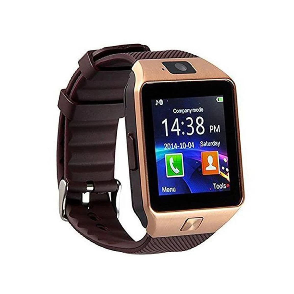 DZ09 Sim Supported smart watch-golden