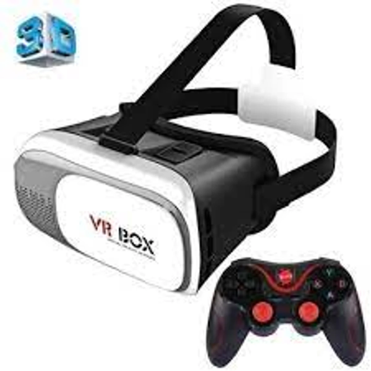 VR BOX 2 Virtual Reality 3D Glasses for Smartphones - White and Black