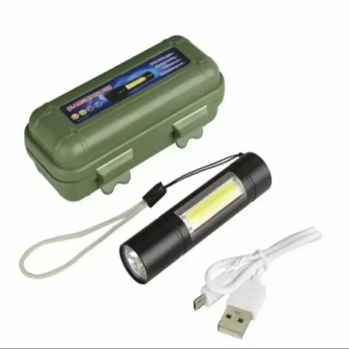 Rechargeable Flashlights Torch Led Usb Portable Torches 3 Modes Mini Camping Lighting