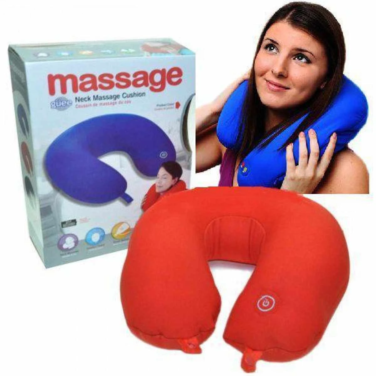 Travel Pillow Vibrating Neck Massager With MP3