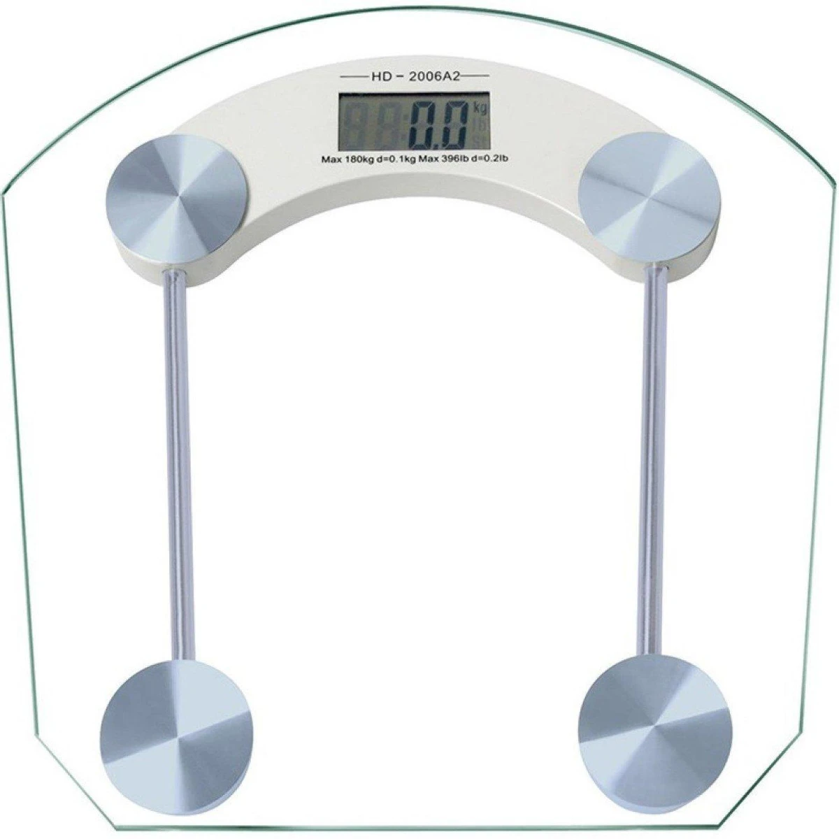 Personal Weight Machine Human Body Digital Weighing Scale (TRANSPARENT)