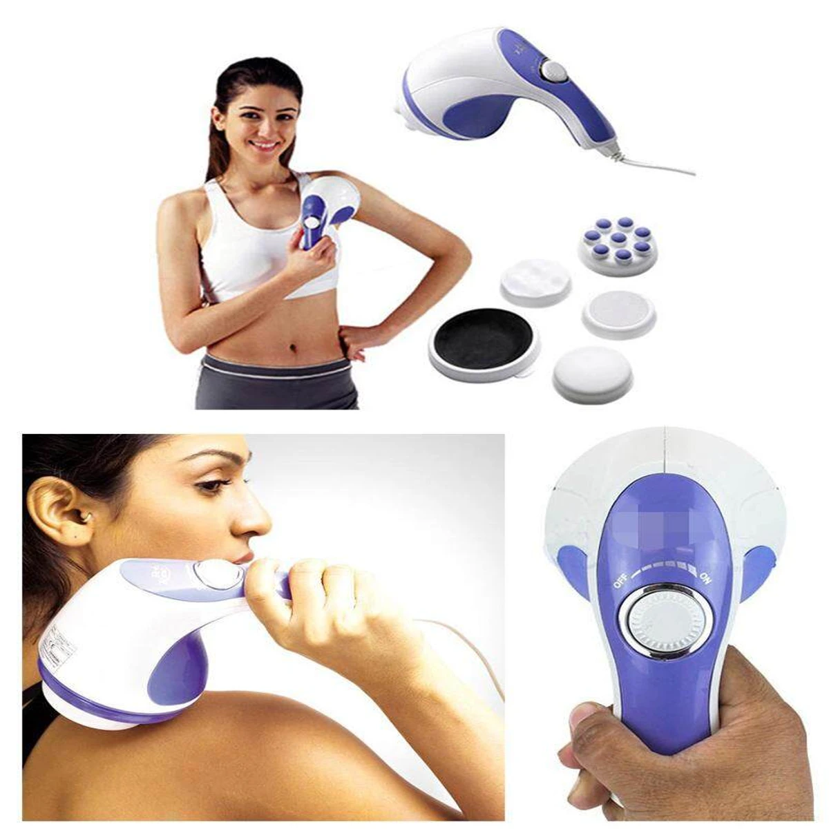 5 in 1 Full Relax Tone Spin Body Massager 3D Electric Full Body Slimming Massager Roller Cellulite Massage Smarter Device