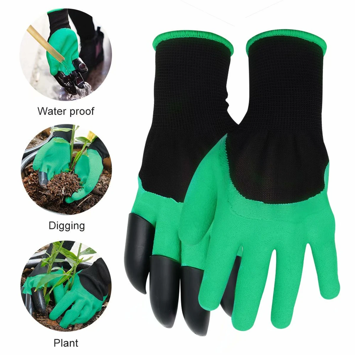 Gardening Gloves with Claws - For Men and Women | Puncture Resistant, Waterproof Safe Garden Gloves for Digging, Pruning & Planting | Gardening Tools 1 Pairs