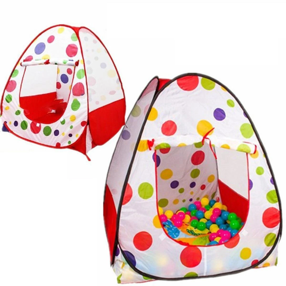 Tent Play House Toy With 50 Ball Set for Kids- Multicolor