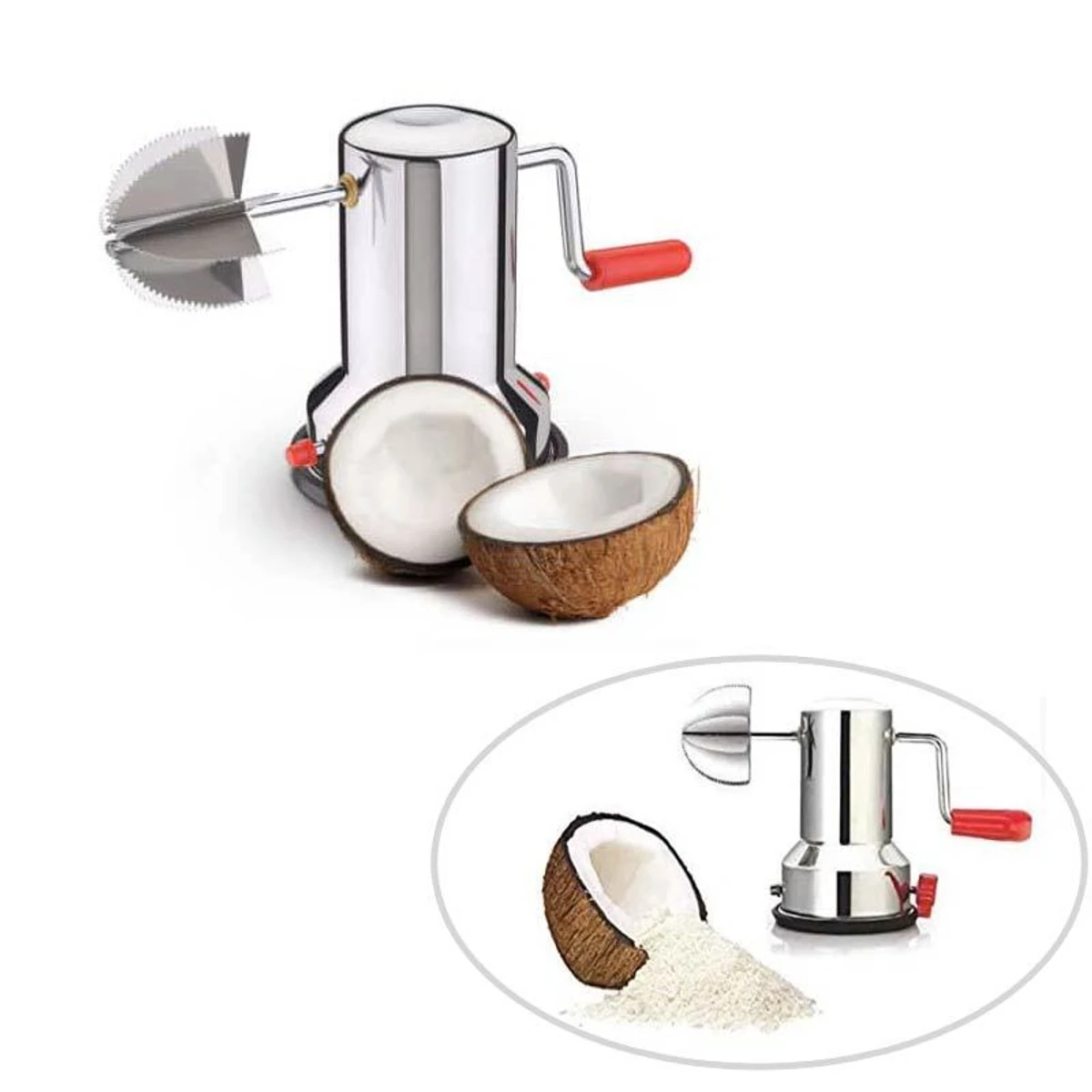 Coconut Cutter Scraper Grater Hand Kitchen Tools- Kurani