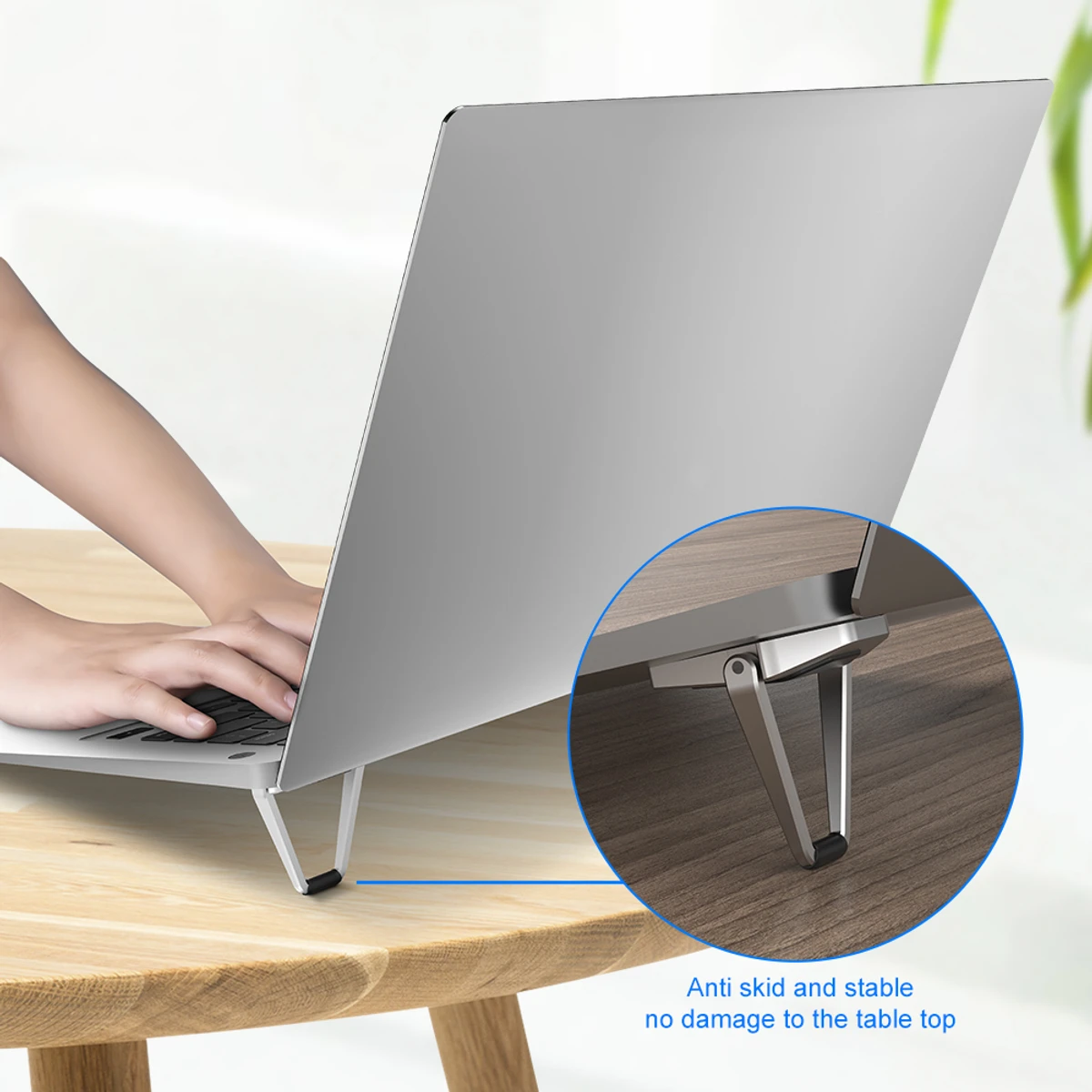 Premium Metal Folding Mini Portable Laptop Stand Non-Slip