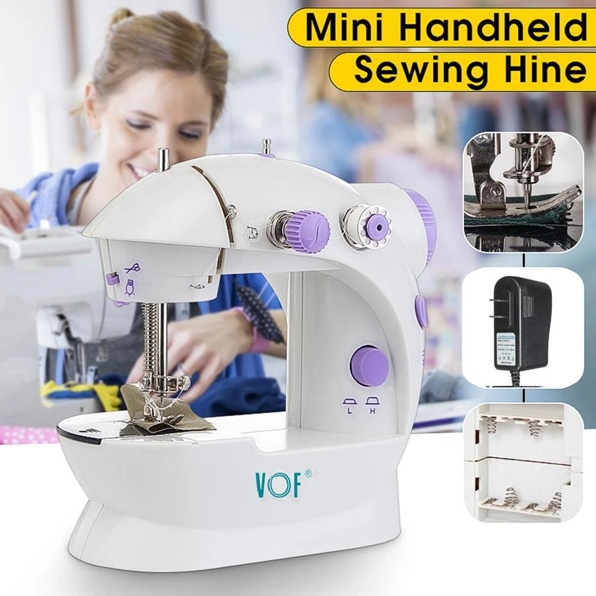 4 In 1 Electronic Sewing Machine With Foot Paddle (Original VOF)