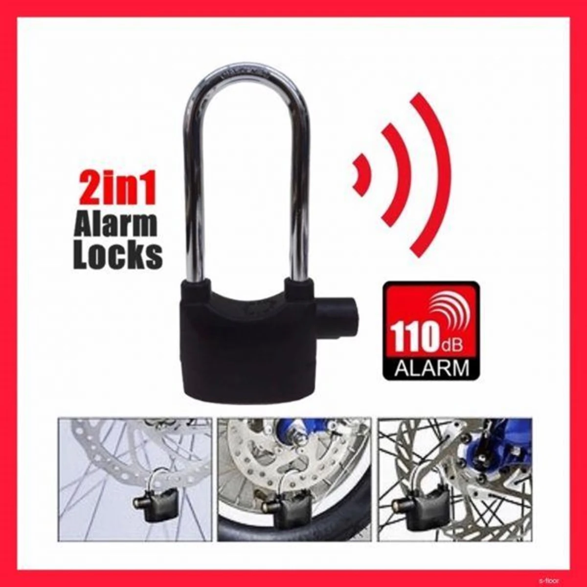 2-in-1 Padlock Alarm Lock