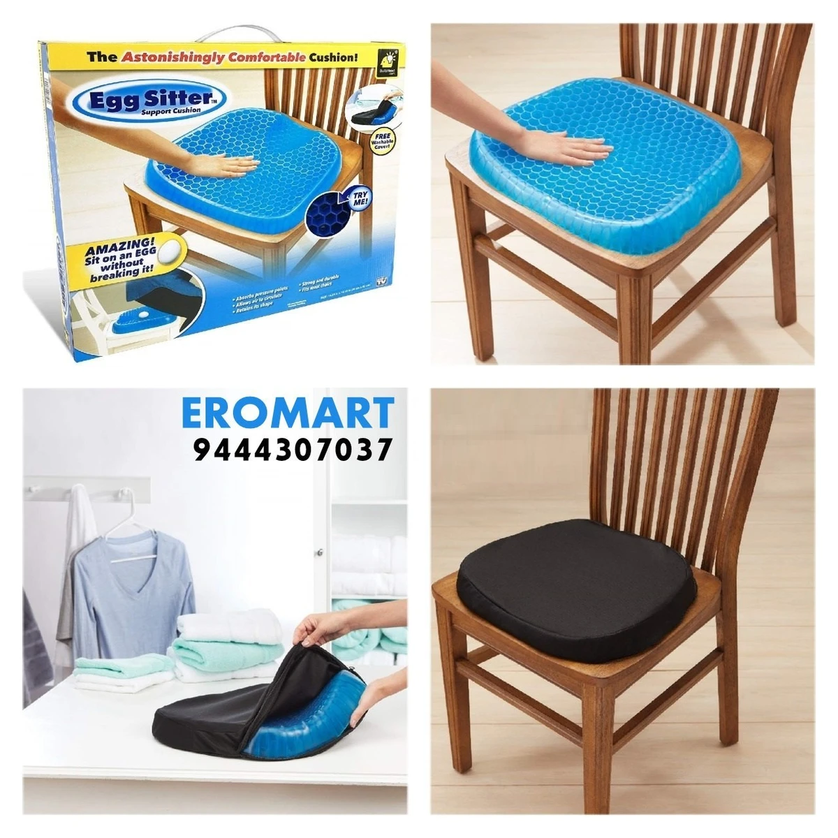 1 Pcs Silicone Comfortable Egg Sitter Seat Cushion for Office Car Home Chair